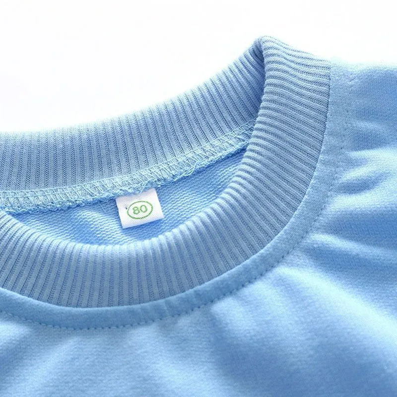 Long Sleeve Cartoon Shark Sweater Stripe Elastic Pants Outfit - Image 3