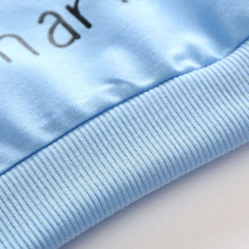 Long Sleeve Cartoon Shark Sweater Stripe Elastic Pants Outfit - Image 6