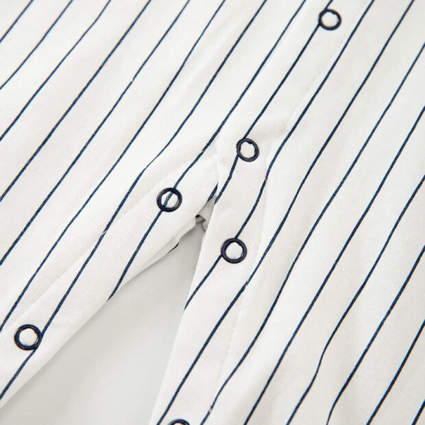All Star Baseball Jersey Long Sleeves Buttons Playsuit Jumpsuit - Image 4