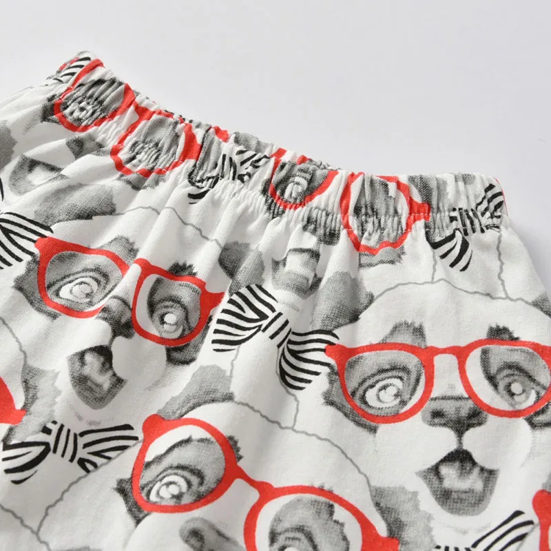 Long Sleeves Alaphabet Shirt Puppy Prints Trousers Pants - Image 5