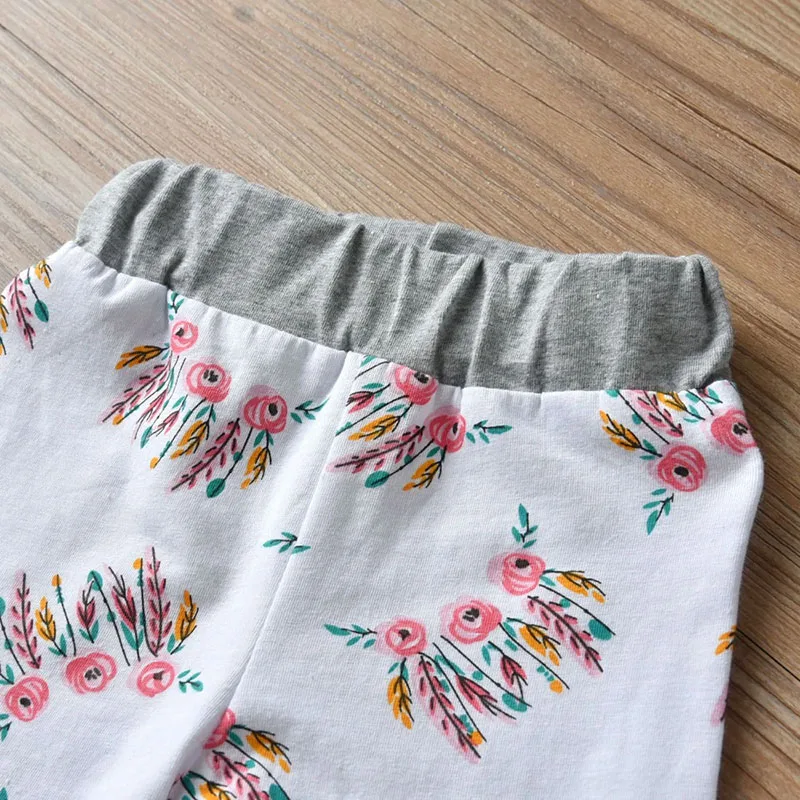 Baby Girl Auntie's Bestie Text Print Onesie, Floral Pants, Beanie Hat - Image 6