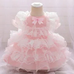 Princess Floral Lace French Maid Dress Tiered Sleeveless