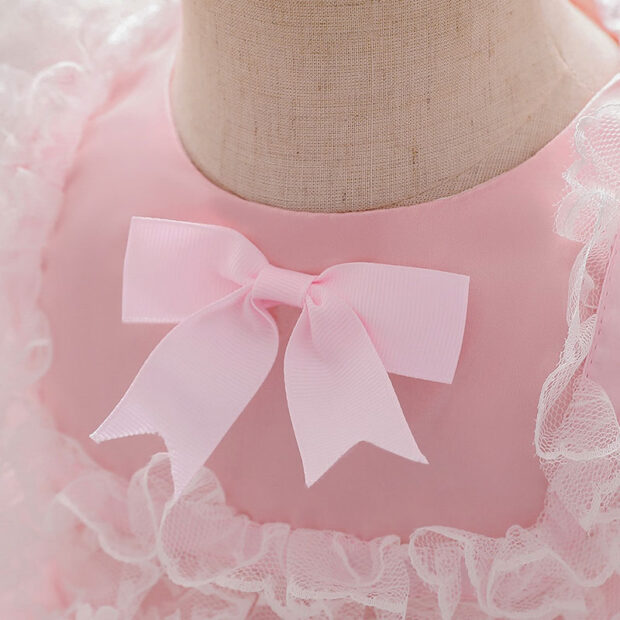 Princess Floral Lace French Maid Dress Tiered Sleeveless - Image 3
