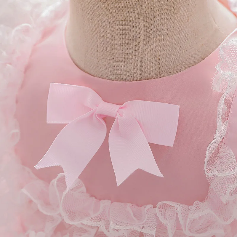 Princess Floral Lace French Maid Dress Tiered Sleeveless - Image 3