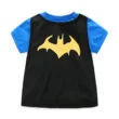 Toddler Cartoon Batman Print T-Shirt & Denim Pants