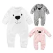 Baby Fleece Bear Romper Long Sleeve