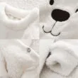 Baby Fleece Bear Romper Long Sleeve