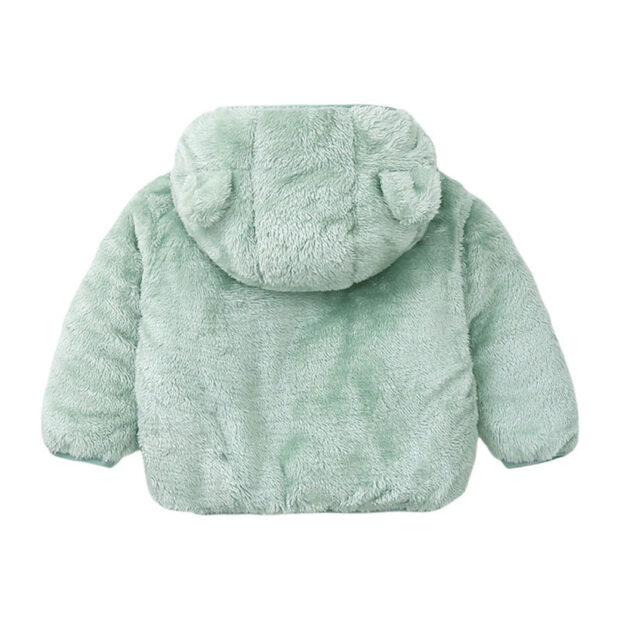 Baby Bear Design Hooded Fleece Jacket