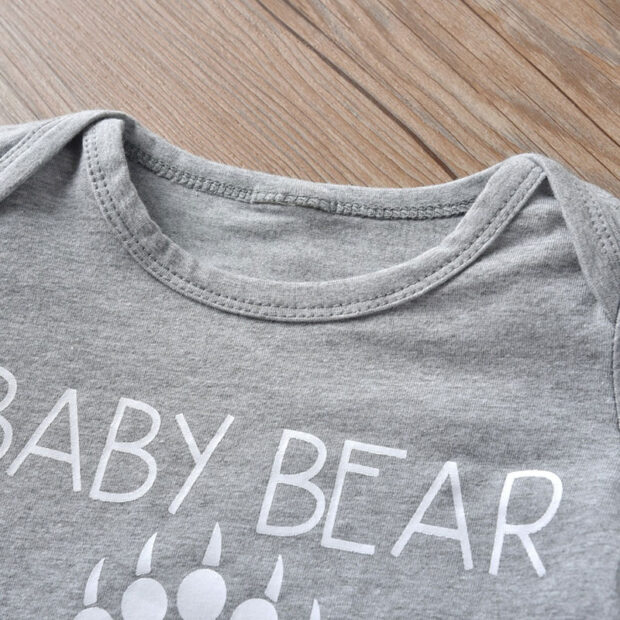 Bear Paw Sleepwear with Onesie, Elastic Pants, Beanie Hat Long Sleeve - Image 3
