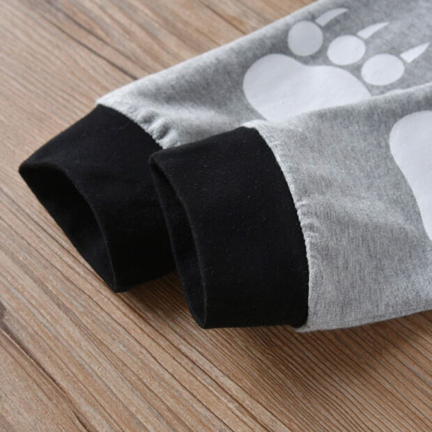 Bear Paw Sleepwear with Onesie, Elastic Pants, Beanie Hat Long Sleeve - Image 6