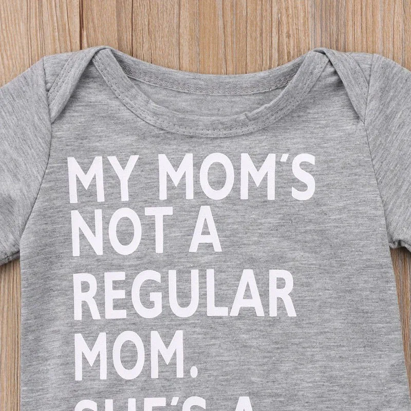 Baby Boy's & Girl's Bodysuit Short Sleeve Funny Quote Cool Mom - Image 4