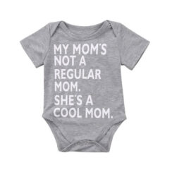 Baby Boy's & Girl's Bodysuit Short Sleeve Funny Quote Cool Mom ...