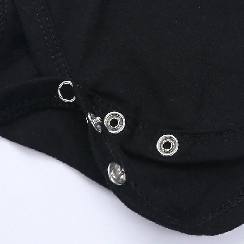 Wild One Letter Print with Tattoo Sleeve Onesie Long Sleeve - Image 3