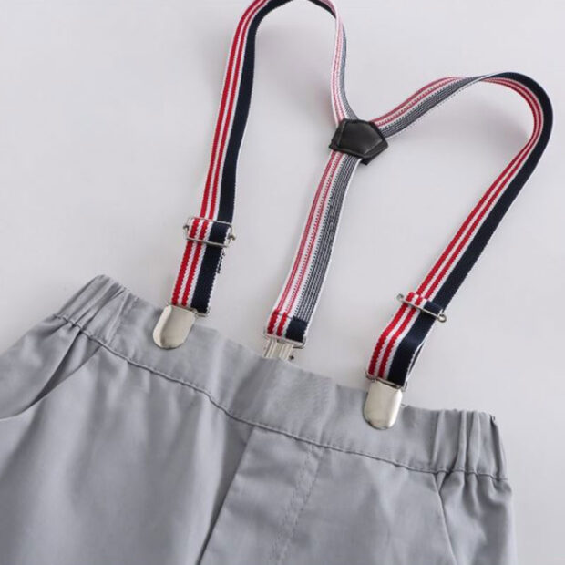 Baby Suspender Belt Pants Set
