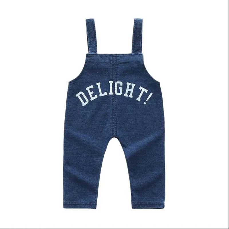 Baby Bow Tie Stripe T-Shirt & Wink Face Denim Overall Pants for Boys & Girls - Image 9