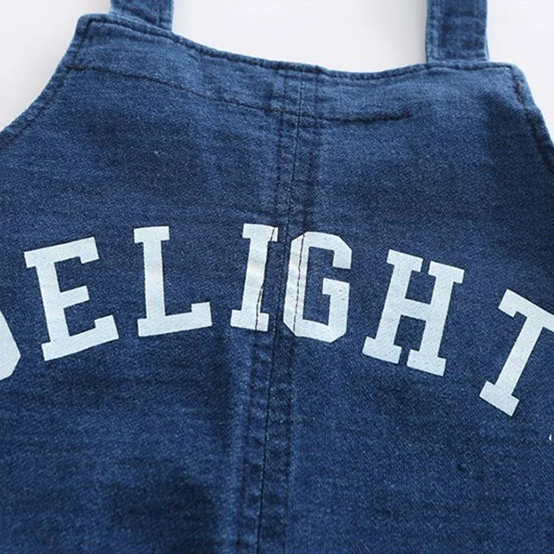 Baby Bow Tie Stripe T-Shirt & Wink Face Denim Overall Pants for Boys & Girls - Image 10