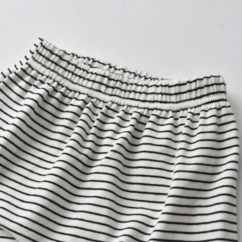 Baby Girl Bumble Bee Applique Shirt & Stripe Pants Long Sleeve - Image 5