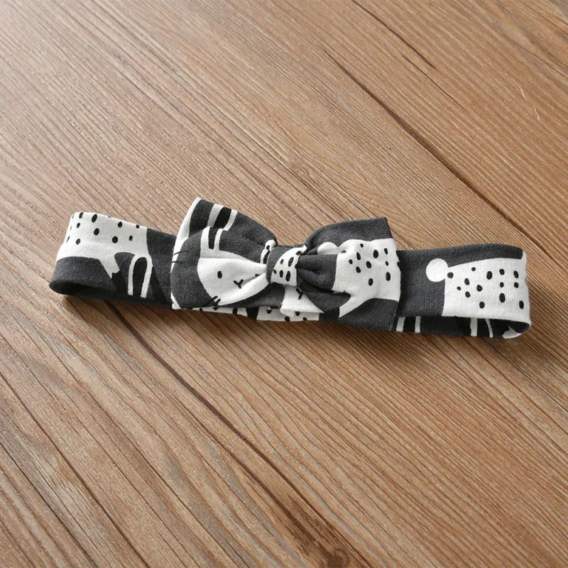 Baby Cartoon Bunny Applique Shirt & Pants Long Sleeve with Ribbon Headband - Image 7