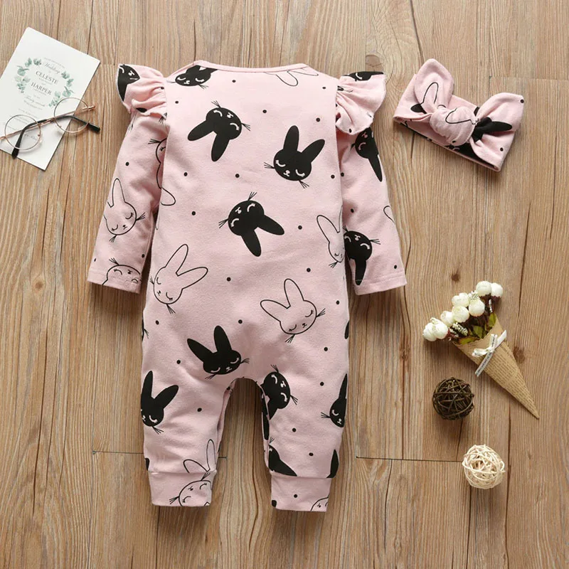 Baby Bunny Print Jumpsuit