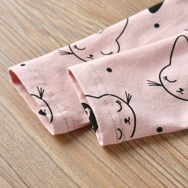 Baby Girl Bunny Face Jumpsuit Long Sleeve & Ribbon Bow Headband - Image 6