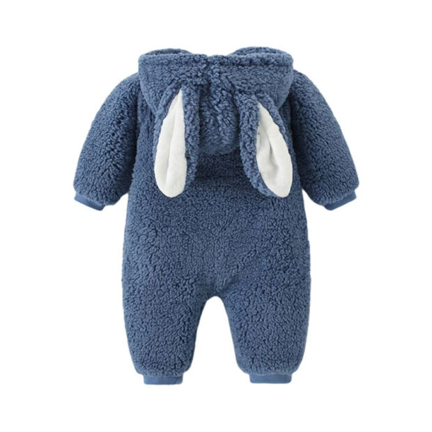 Baby Bunny Hooded Fleece Jumpsuit Outerwear