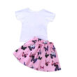 Baby Butterfly Print T-Shirt & Skirt