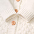 Baby Button Knitted Romper with Cap Outerwear