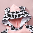 Baby Baby Calf Pattern Hoodie & Shorts Outfit
