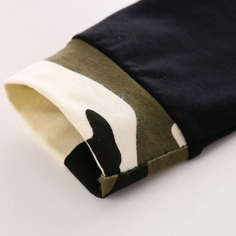 Army Camouflage Print Long Sleeves Hoodie Trackpants Outfit - Image 5