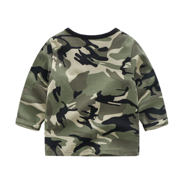 Baby Camouflage Print T-Shirt & Overalls