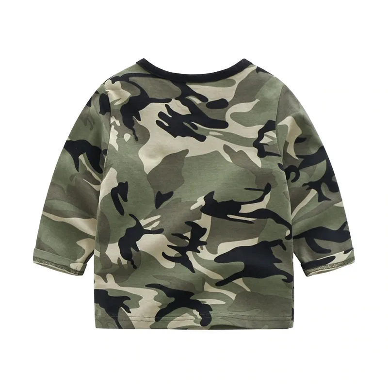 Baby Boy Camouflage Print T-Shirt & Overalls Long Sleeve - Image 3