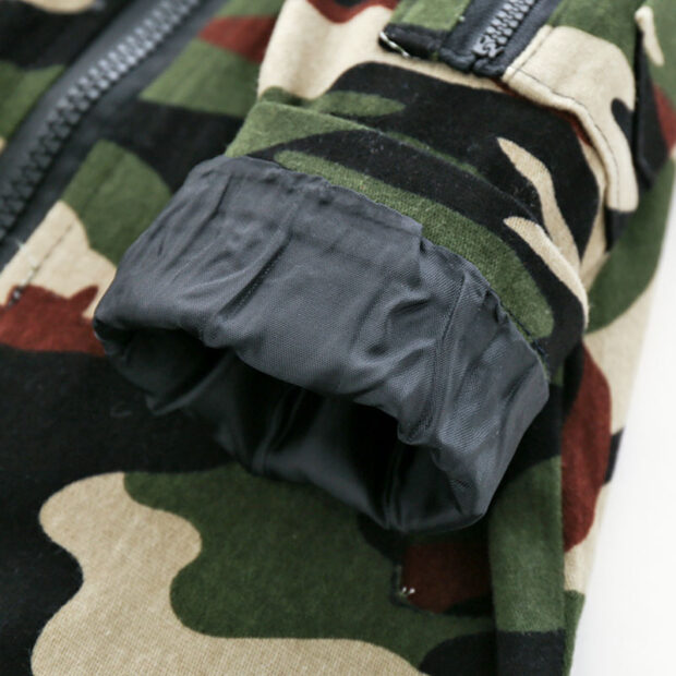 Baby Boy Camouflage Pattern Zip Up Hooded Jacket Long Sleeve - Image 7