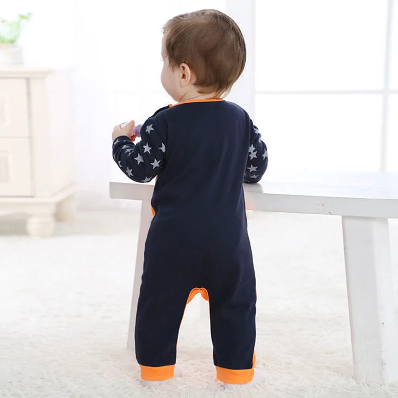 Baby Cartoon Animal Fox One Piece Jumpsuit Coverall Pajamas for Boys & Girls - Image 2