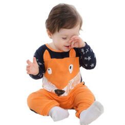 Baby Cartoon Fox Pajamas Jumpsuit