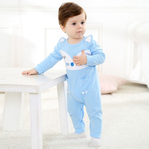 Baby Cartoon Animal Fox One Piece Jumpsuit Coverall Sleepwear for Boys &Girls - Image 3