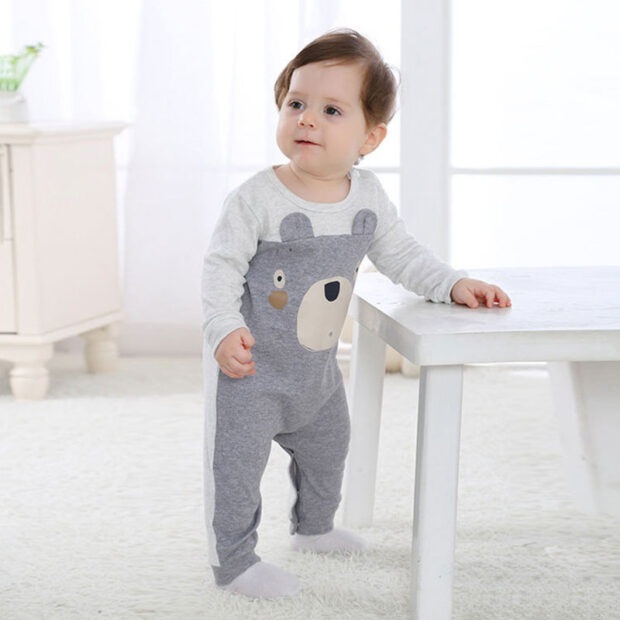 Baby Teddy Bear Pajamas Jumpsuit