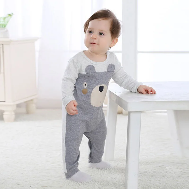 Baby Cartoon Animal Teddy Bear One Piece Jumpsuit Coverall Pajamas for Boys & Girls - Image 2