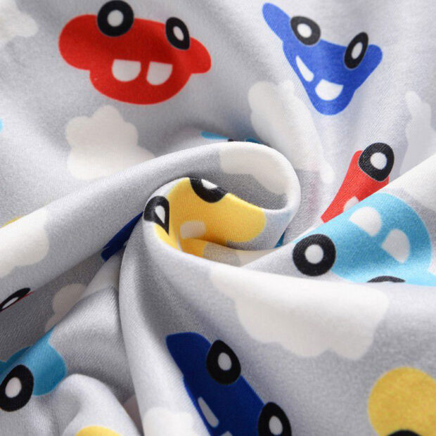 Cartoon Car Print Knitted Cardigan Long Sleeve - Image 8