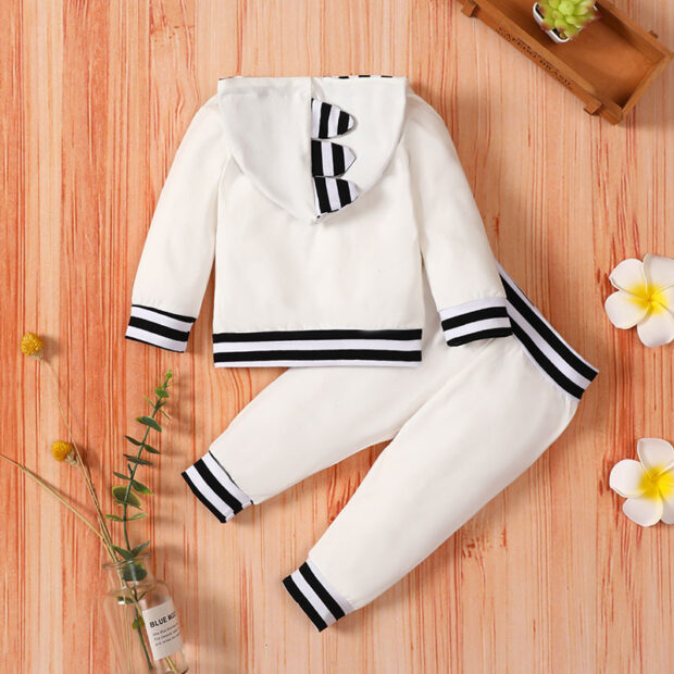 Cartoon Dinosaur Print Tracksuit with Sweatshirt & Matching Pants Long Sleeve Outfit - Image 2