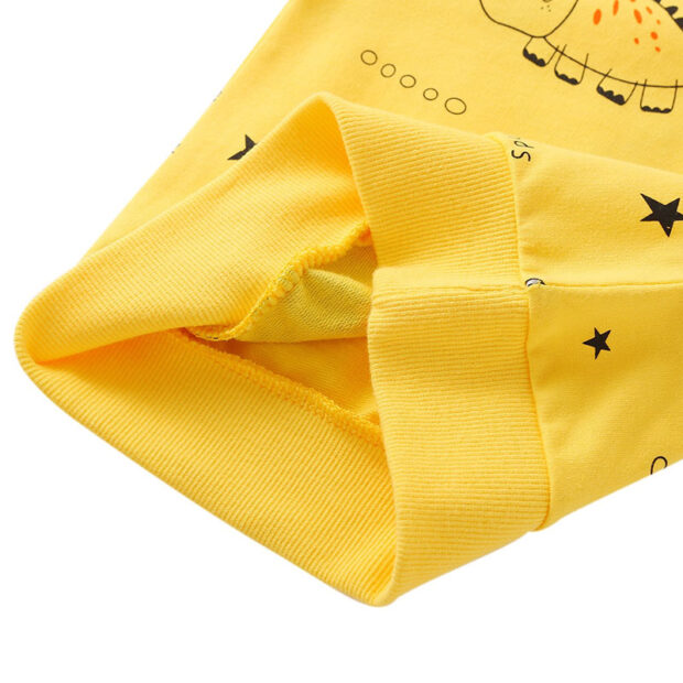 Cartoon Dinosaur Print Sweatshirt & Elastic Pants Long Sleeve - Image 5