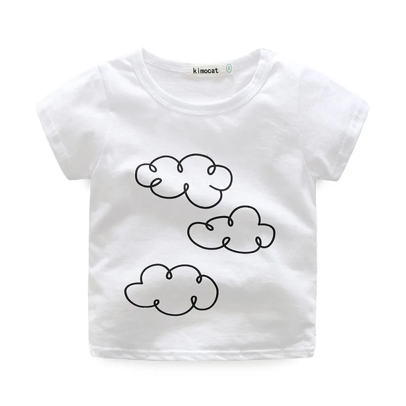 Cloudy Raindrops Short Sleeves Top Pullover Pants - Image 2