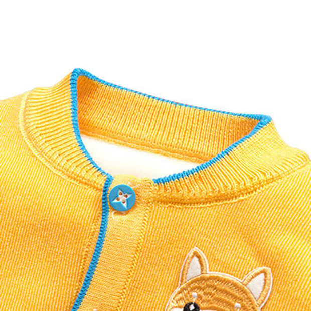 Baby Cat Applique Cardigan & Joggers