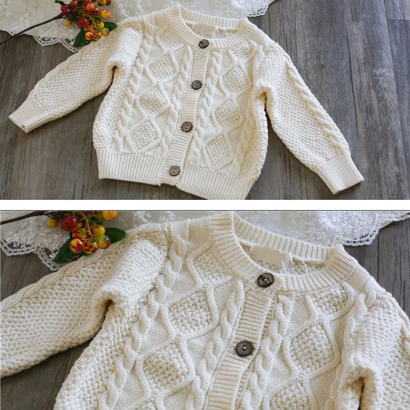 Long Sleeves Chain Knit Cardigan Sweater & Shorts - Image 2