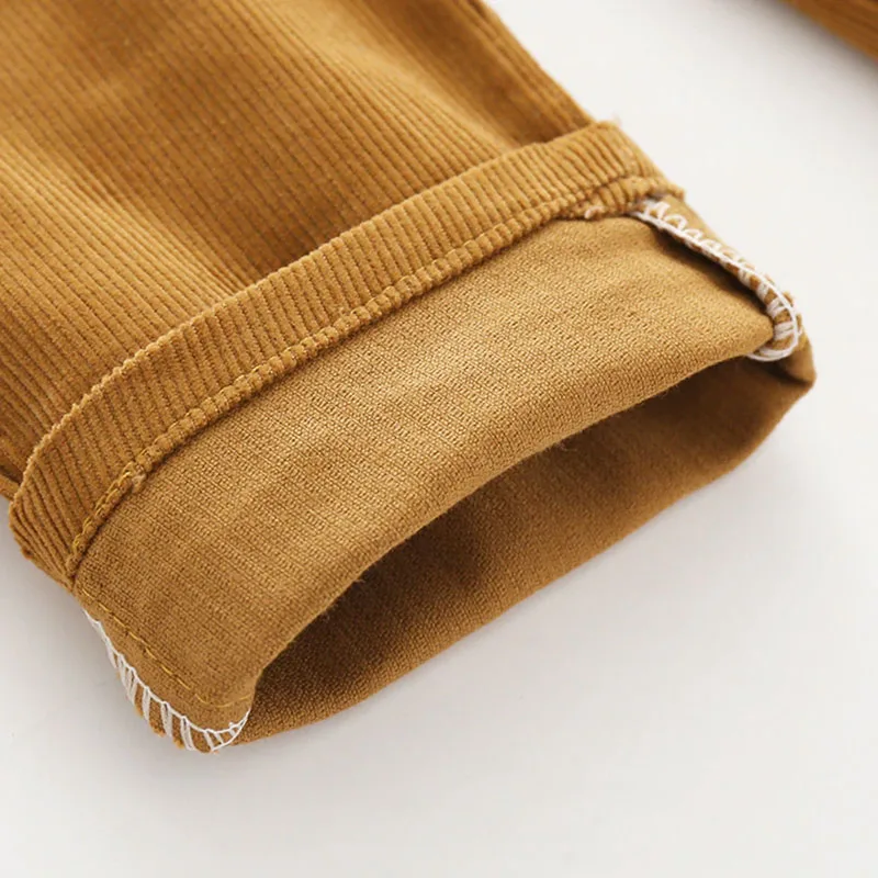 Baby Boy Check Pattern Button Up shirt & Corduroy Pants Long Sleeve 2 pcs Set - Image 9