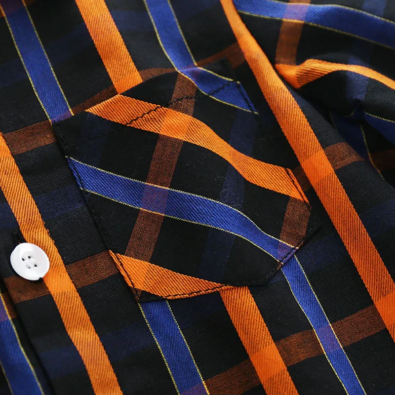 Baby Boy Check Pattern Button Up shirt & Corduroy Pants Long Sleeve 2 pcs Set - Image 4