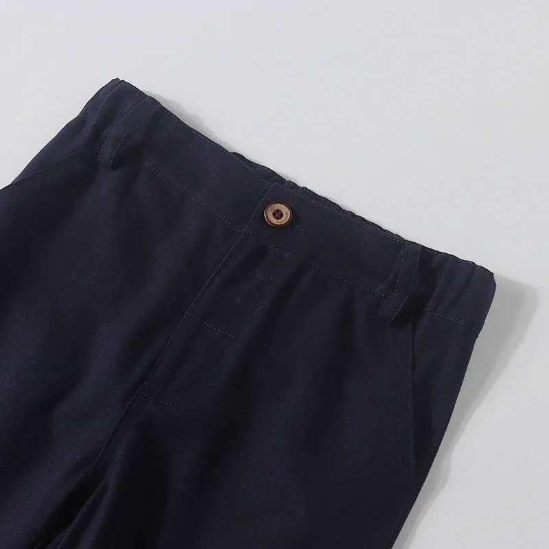 Baby Boy Check Pattern Shirt Button Up Long Sleeve & Pants with Bow Tie 3 pcs Set - Image 8