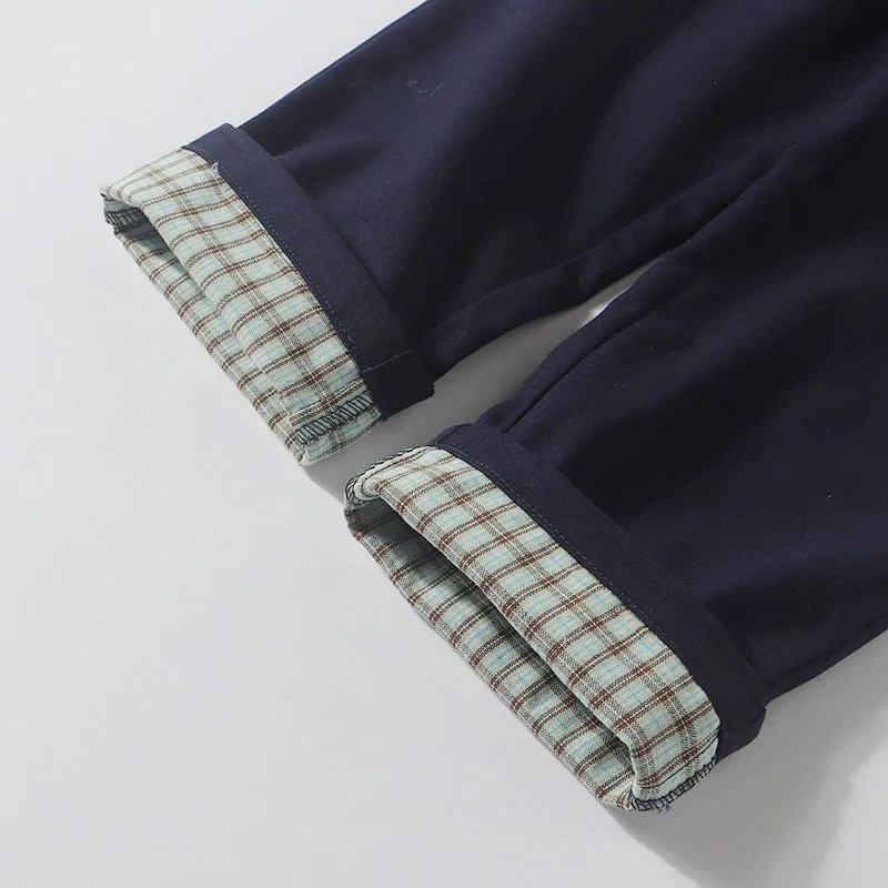 Baby Boy Check Pattern Shirt Button Up Long Sleeve & Pants with Bow Tie 3 pcs Set - Image 11