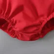 Baby Christmas Santa Suit Strap Romper with Headband