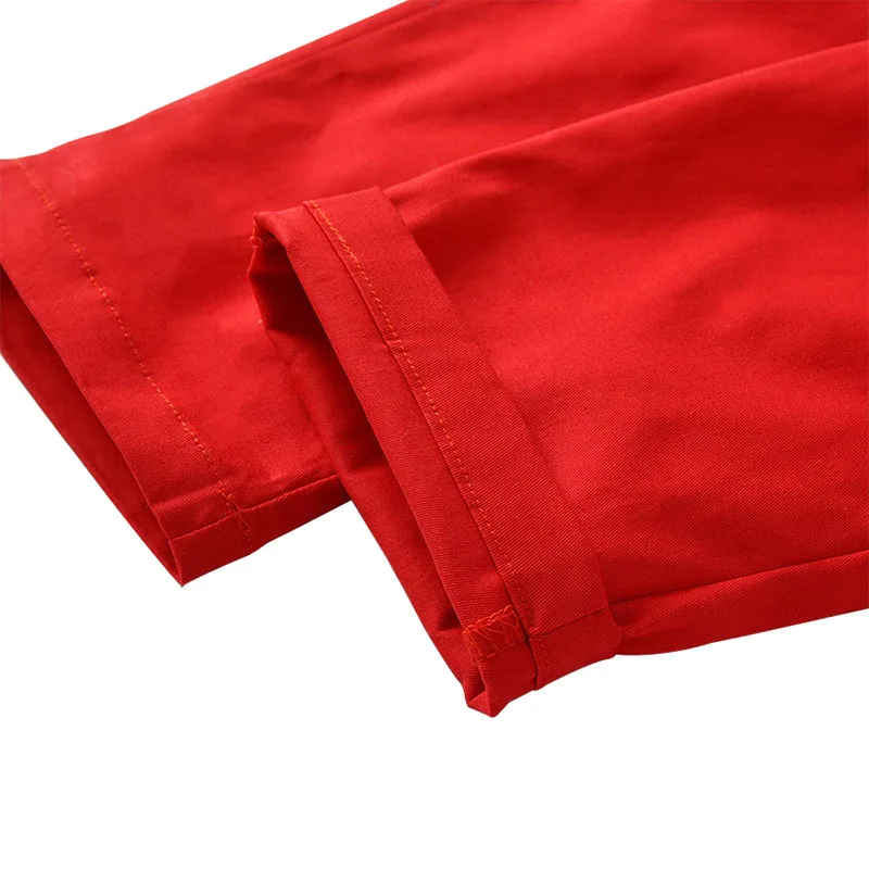 Baby Boy Christmas Stripe Pattern Button Up Shirt with Bow Tie & Suspenders Pants Long Sleeve 3 pcs Outfit - Image 9