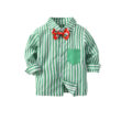 Baby Christmas Stripe Shirt & Suspenders